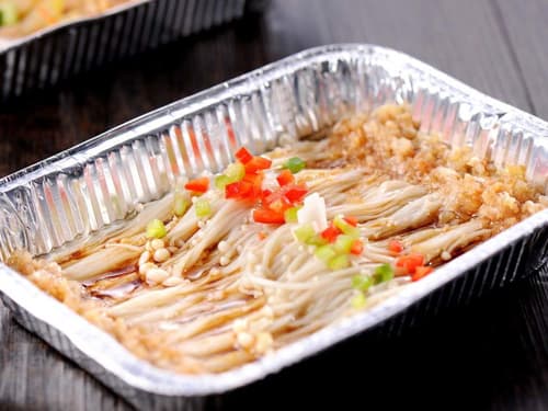 崂山锡纸烤金针菇